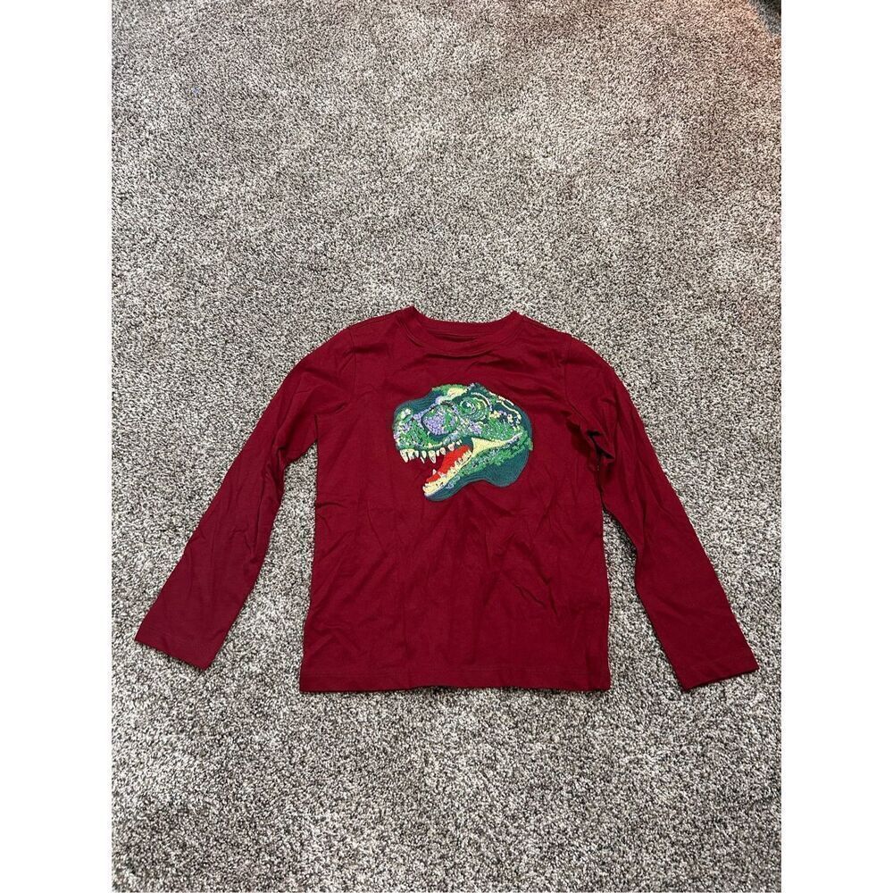 ‼️sale‼️Lands End dinosaur tee shirt size 6/7 C33-30